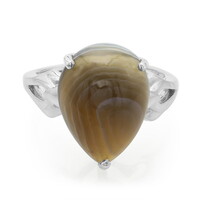 Bague en argent et Agate du Botswana