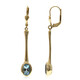 Boucles d'oreilles en or et Aigue-Marine Santa Maria (CUSTODANA)