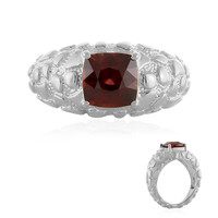 Bague en argent et Zircon acajou (de Melo)