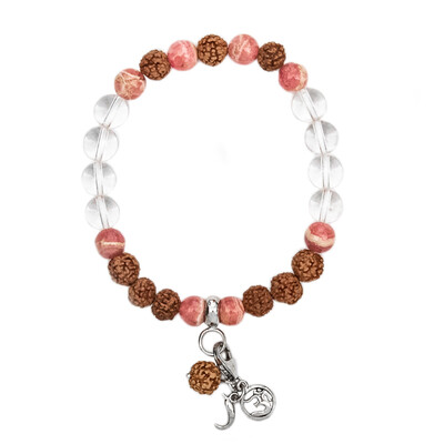 Bracelet en argent et Rhodochrosite