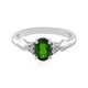 Bague en argent et Diopside de Russie