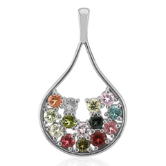 Pendentif en argent et Tourmaline rose