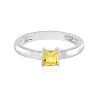 Bague en argent et Béryl jaune