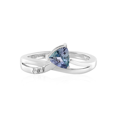 Bague en argent et Tanzanite non chauffée