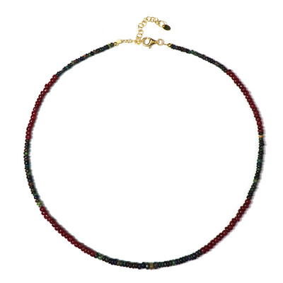 Collier en argent et Rubis de Madagascar