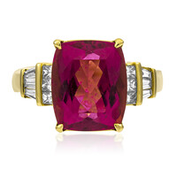 Bague en or et Rubellite AAA du Brésil (AMAYANI)