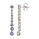 Boucles d'oreilles en argent et Tanzanite (Gems en Vogue)