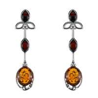 Boucles d'oreilles en argent et Ambre baltique