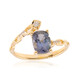 Bague en or et Tanzanite non chauffée (CIRARI)