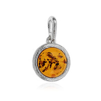 Pendentif en argent et Ambre baltique