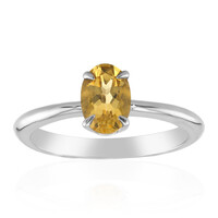 Bague en argent et Béryl jaune