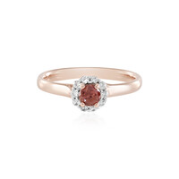 Bague en argent et Zircon rose