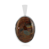 Pendentif en argent et Pietersite dorée