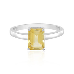 Bague en argent et Citrine