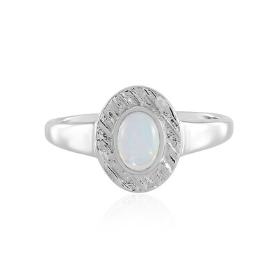 Bague en argent et Opale Welo (MONOSONO COLLECTION)