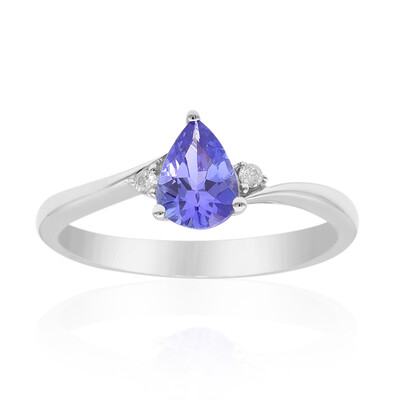 Bague en or et Tanzanite AAA