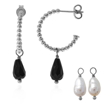 Boucles d'oreilles en argent et Perle de culture d'eau douce