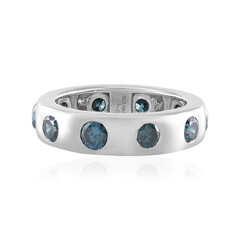 Bague en or et Diamant bleu I2 (de Melo)