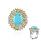 Bague en argent et Turquoise Sleeping Beauty (Dallas Prince Designs)