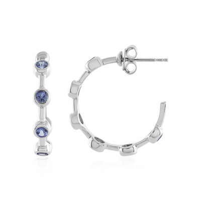 Boucles d'oreilles en argent et Tanzanite