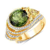 Bague en or et Tourmaline verte (SUHANA)