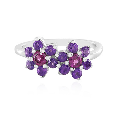 Bague en argent et Grenat Rhodolite