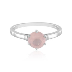 Bague en argent et Quartz rose