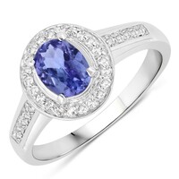 Bague en argent et Tanzanite