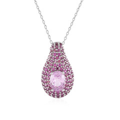 Collier en argent et Kunzite