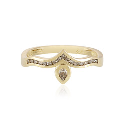 Bague en or et Diamant champagne I2 (de Melo)