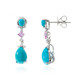 Boucles d'oreilles en or et Turquoise Sleeping Beauty (CIRARI)