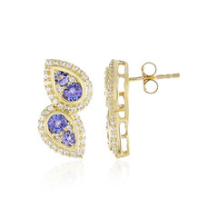 Boucles d'oreilles en or et Tanzanite (Adela Gold)