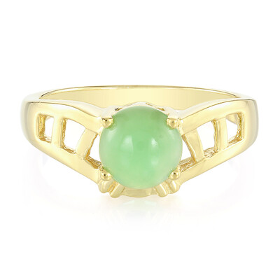 Bague en argent et Chrysoprase impériale