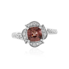 Bague en or et Zircon rose (de Melo)