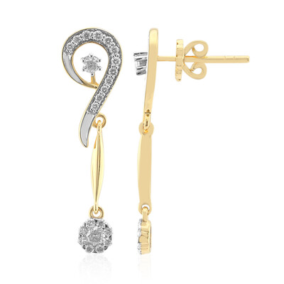 Boucles d'oreilles en or et Diamant SI1 (G) (Annette)