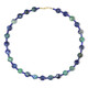 Collier en argent et Azurite-Malachite