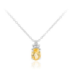 Collier en argent et Citrine