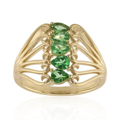 Bague en or et Tsavorite du Kenya AAA