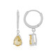 Boucles d'oreilles en argent et Citrine