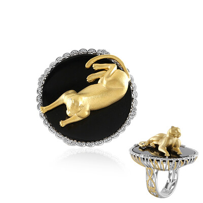 Bague en argent et Onyx noir (Gems en Vogue)