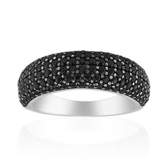 Bague en argent et Spinelle noir