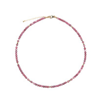 Collier en argent et Rhodonite