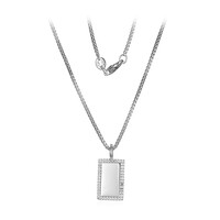 Collier en argent et Topaze blanche