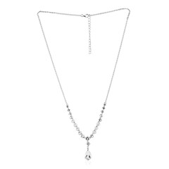 Collier en argent et Topaze blanche