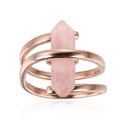 Bague en argent et Quartz rose