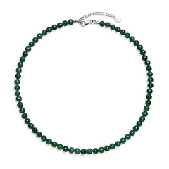 Collier en argent et Aventurine verte