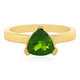 Bague en argent et Diopside de Russie