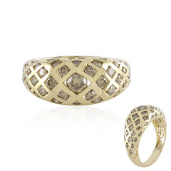 Bague en or et Diamant champagne I2 (de Melo)