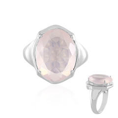 Bague en argent et Quartz rose