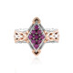 Bague en argent et Grenat Rhodolite (Gems en Vogue)